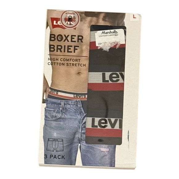 Levi's Other - Levi's Black Boxer Briefs - 3 Pack Size Large Brand new in box